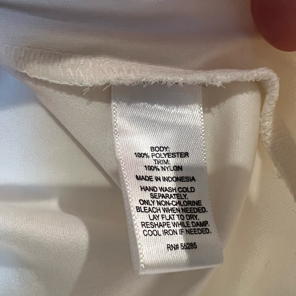 Express Cream Off White Flowy Camisole Tank Top with Vertical Lace Inset Small - Picture 6 of 7